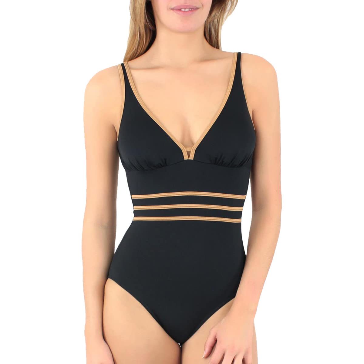 Janine Robin Bassin d'Arcachon - Costume da bagno 1 pezzo tagliato sotto petto - Venezia