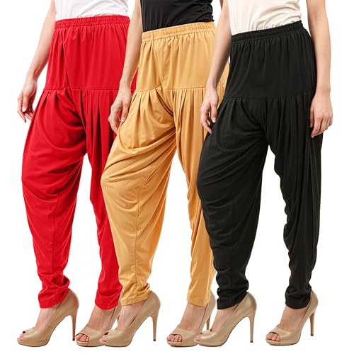Image of Buy That Trendz Patiala Salwar for Women Relaxed Fit Viscose Patiyala Salwar Harem Bottom Pants