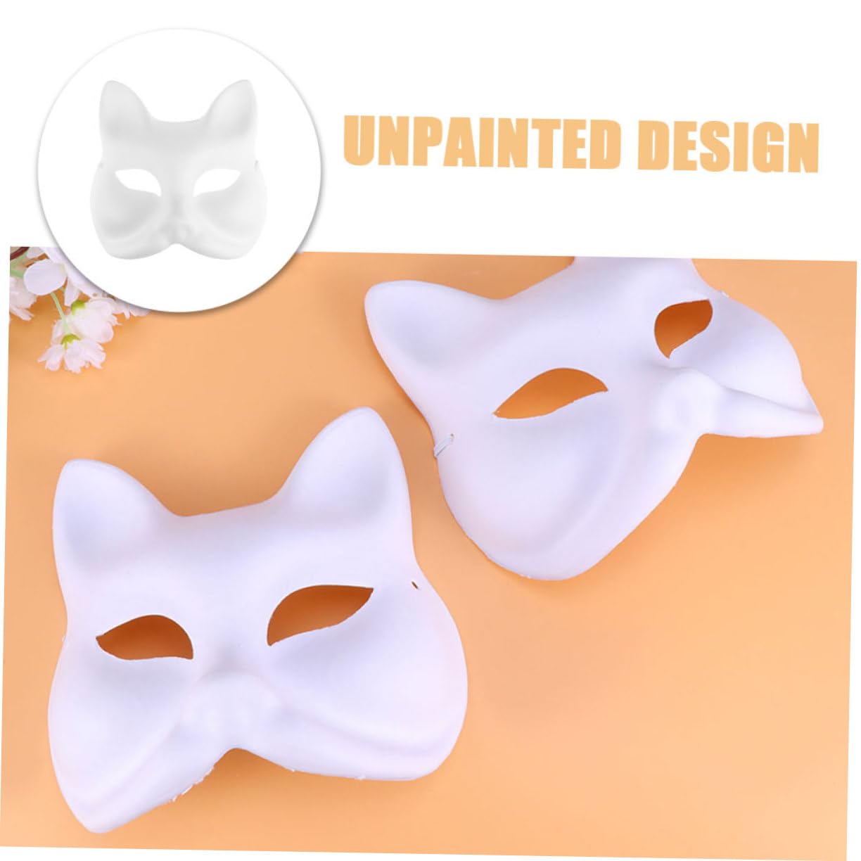 MAGICLULU maschera dipinta a mano Maschera per feste Maschera creativa Maschere da pitturare maschera mascherata bianca per le donne maschere vuote di polpa per la pittura Carta