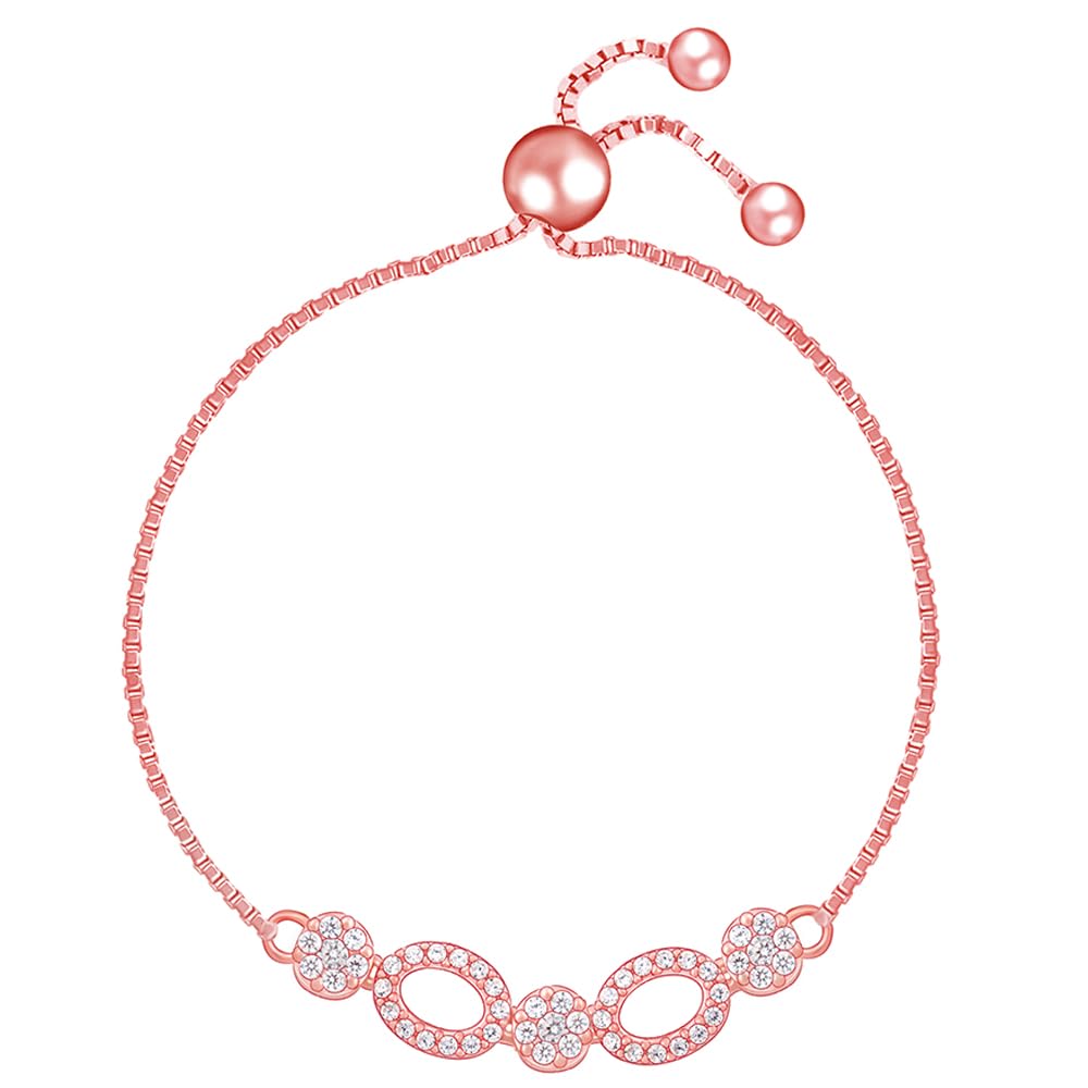 GIVA 925 Silver Rose Gold Commitment Bracelet, Adjustable | Gifts for Girlfriend, Gifts for Women and Girls | With Certificate of Authenticity and 925 Stamp | 6 Month Warranty* (B0B9Y4GYMP) Amazon Price History, Amazon Price Tracker