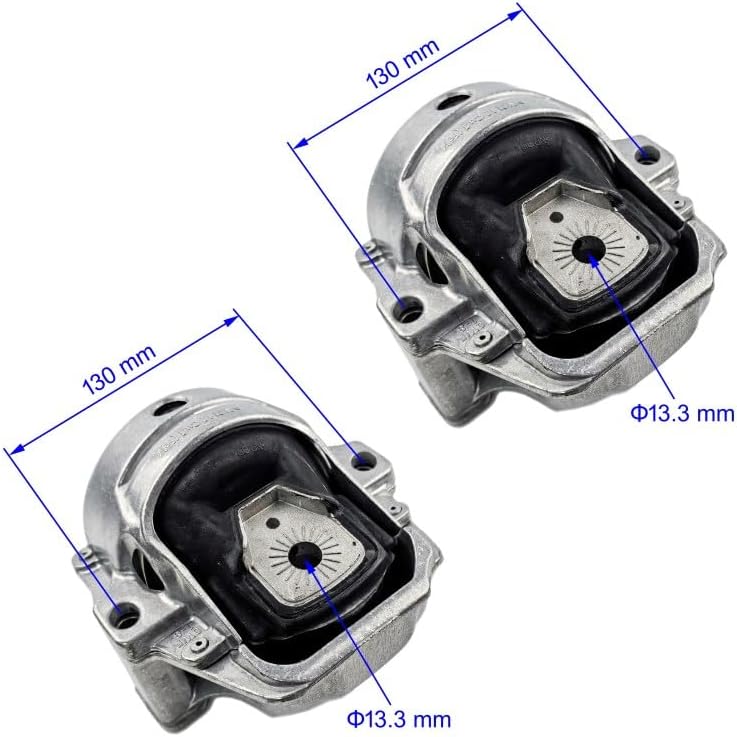 2PCS Engine Motor Mount Hydraulic Set Left & Right Compatible with Audi Q5 2009 2010 2011 2012 for 31476246021, 31470746021