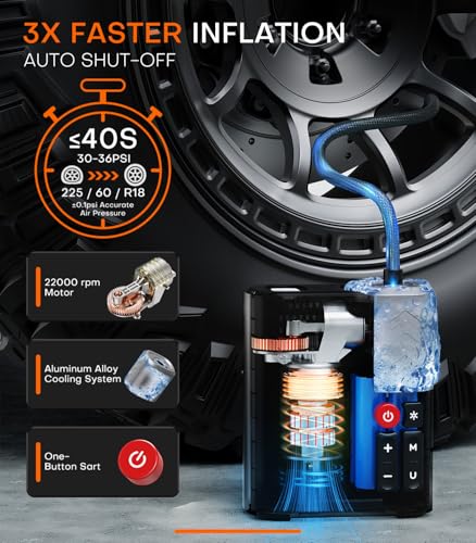 SuperBars 3X Faster Tire Inflator with APP