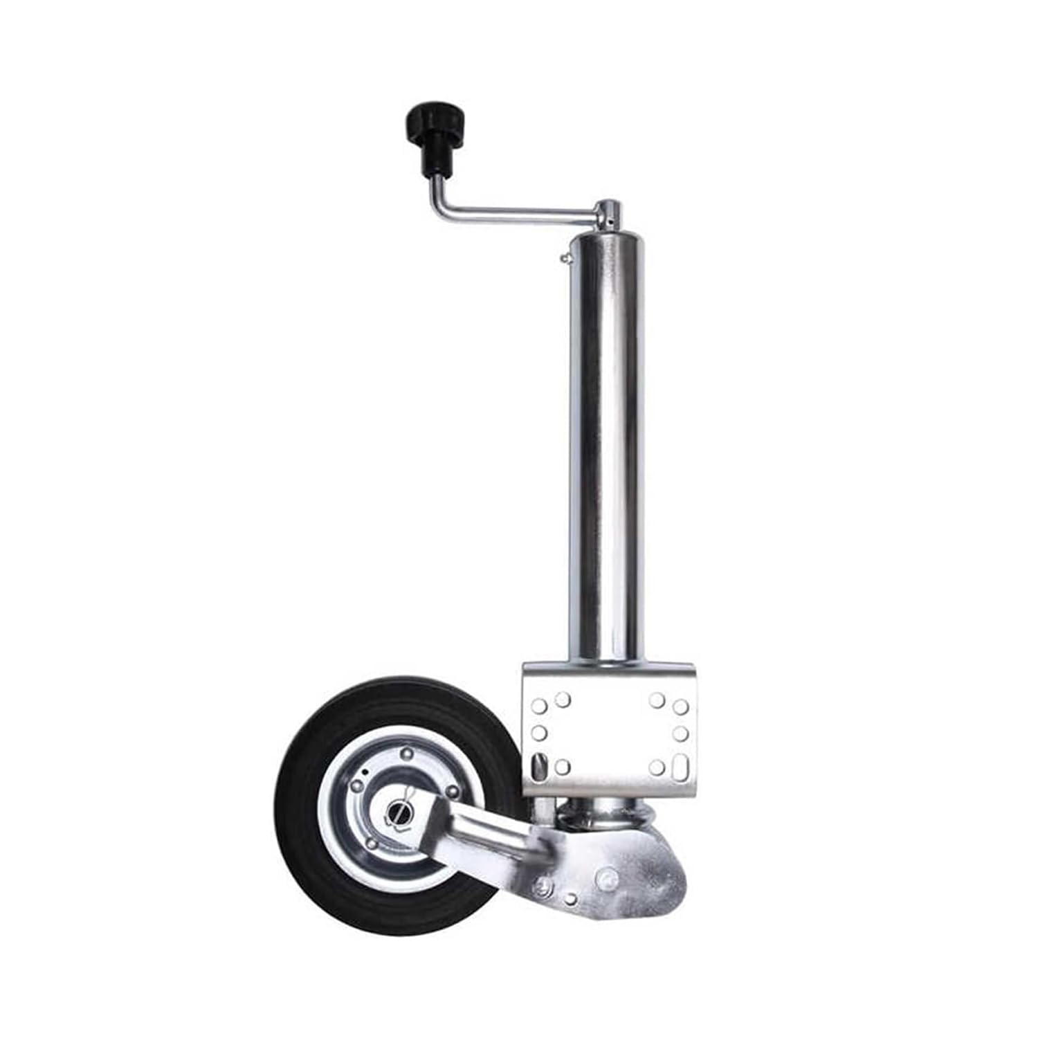 Ruota di Supporto Pieghevole Automatica, Ruotino per Carrello Rimorchio, Sollevamento Carrello Appendice Rimprchio Roulotte Registrbile per Rimorchi, Roulotte, Veicoli Trattori, 400 kg