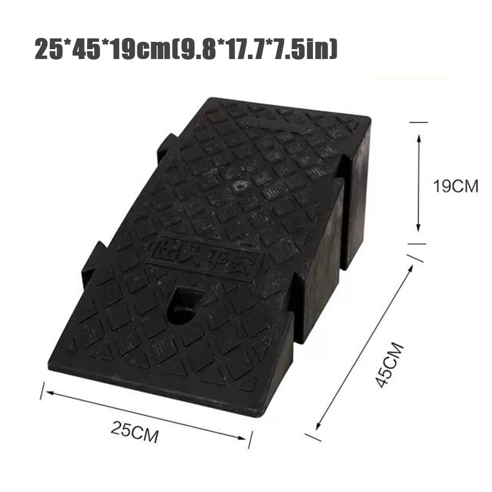 Rampa progowa 2"-7" na krawężnik podjazdu, plastikowa rampa krawężnikowa, rampa dla wózków inwalidzkich, przenośne lekkie rampy progowe do samochodów, skuterów, zwierząt domowych,