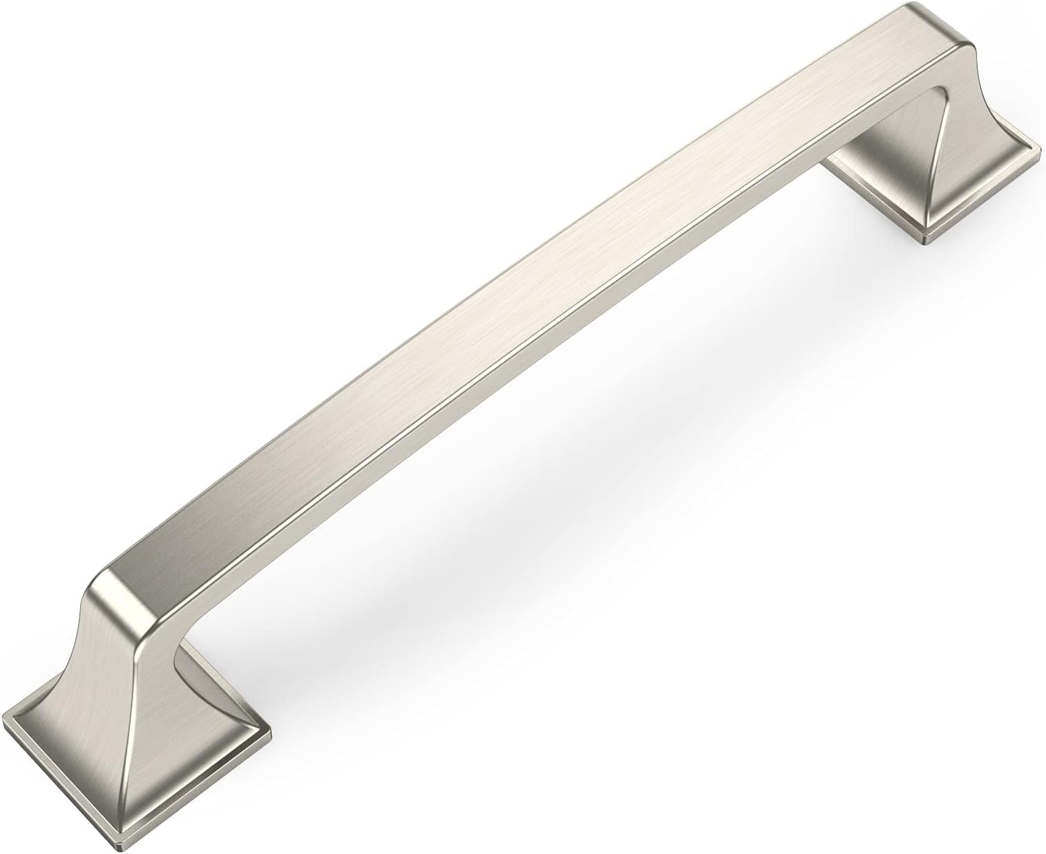 Amerdeco 20 Pack Kitchen Cabinet Handles Brushed Satin Nickel Cabinet Pulls 5 Inch(128mm) Hole Center Cabinet Hardware for Bathroom Drawer Pulls Dresser Pulls AM0002
