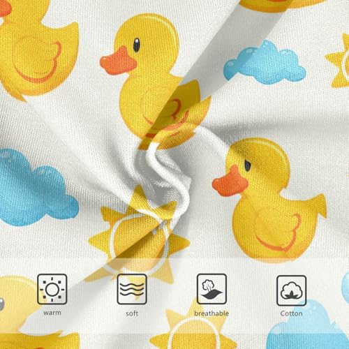 Joisal Cotton Toddlers Underwear Floral Cute Yellow Ducks Cartoon Little Girl Panties Designer Undies Kids Briefs 2t3