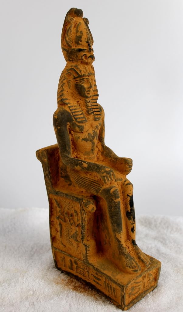 Amazon.co.jp: 古代エジプト 古美術品 王の椅子座る ラムセスII