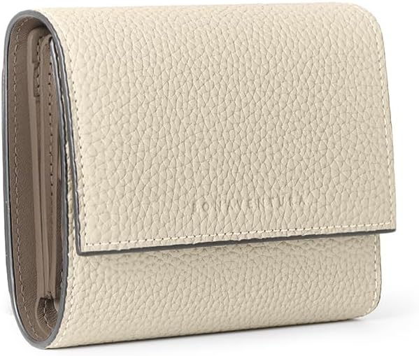 美品BONAVENTURA コンパクトウォレット スモール アイボリー×エトープ Amazon | [BONAVENTURA] スモール ウォレット シュリンクレザー