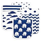 Burp Cloths for Baby Boy & Girl - Ultra Absorbent Burping Rags - Anti Shrink Unisex Burpy Clothes - Super Soft Jersey Cotton, Large 21'x10' - Thick for Newborn Cloth Diapers - 6 Pack by Baebae Goods