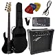 Ibanez Bass MSA Elektrobass Set in Schwarz mit Gigbag und Zubehör