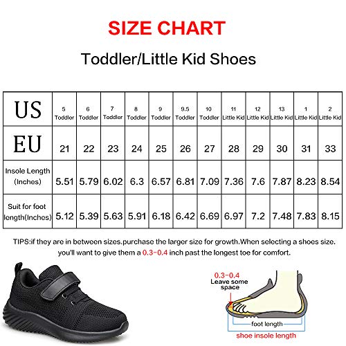 Image of Toddler Little Kid Sneakers Boys Girls Cute Strap Walking Athletic Running Sports Shoes