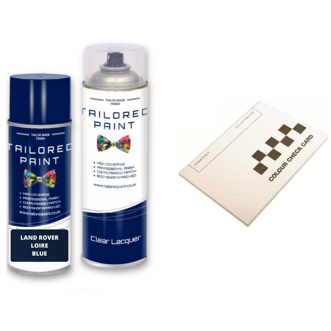 Tailored Paint Loire Blue 942/Jbm Aerosol Spray Paint For Land Rover Discovery L462 2017-2021 Complete With Colour Checker Card(Aerosol Spray Paint + Lacquer)