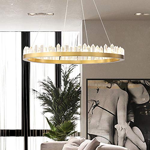 Chandelier post-moderne verticalgold une suspension LED de prestige - 3