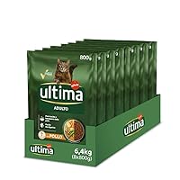 Ultima Adult Pollo - Crocchette per gatti - Confezione da 8 x 800g