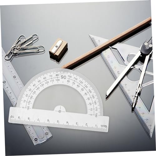 EXCEART 10 Pcs transferidor réguas de desenho régua angular ferramenta régua de medição portátil rég