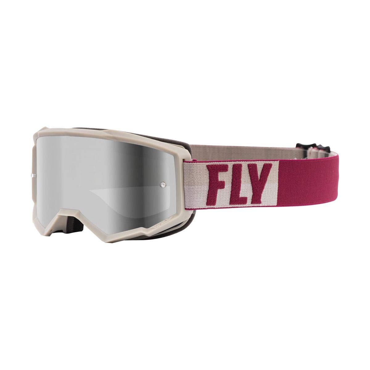 Fly Racing 2021 Zone Goggles (Stone/Berry/Silver Mirror/Smoke Lens)