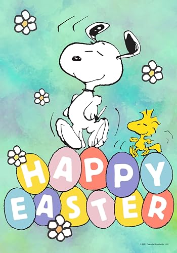 BACKYARD GLORY Happy Easter Eggs Garden Flag