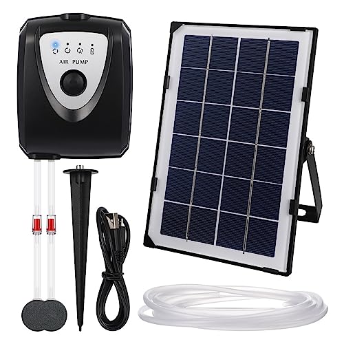 Bomba de Agua Solar, Bomba estanque aireador aire Solar conjunto acuario tanque Kit oxigenador potencia cebo tanques circulación agua jardinería piscina burbuja
