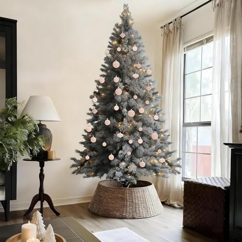 Boules de Noël incassables floquées pour décorations d'hiver intérieures - 3
