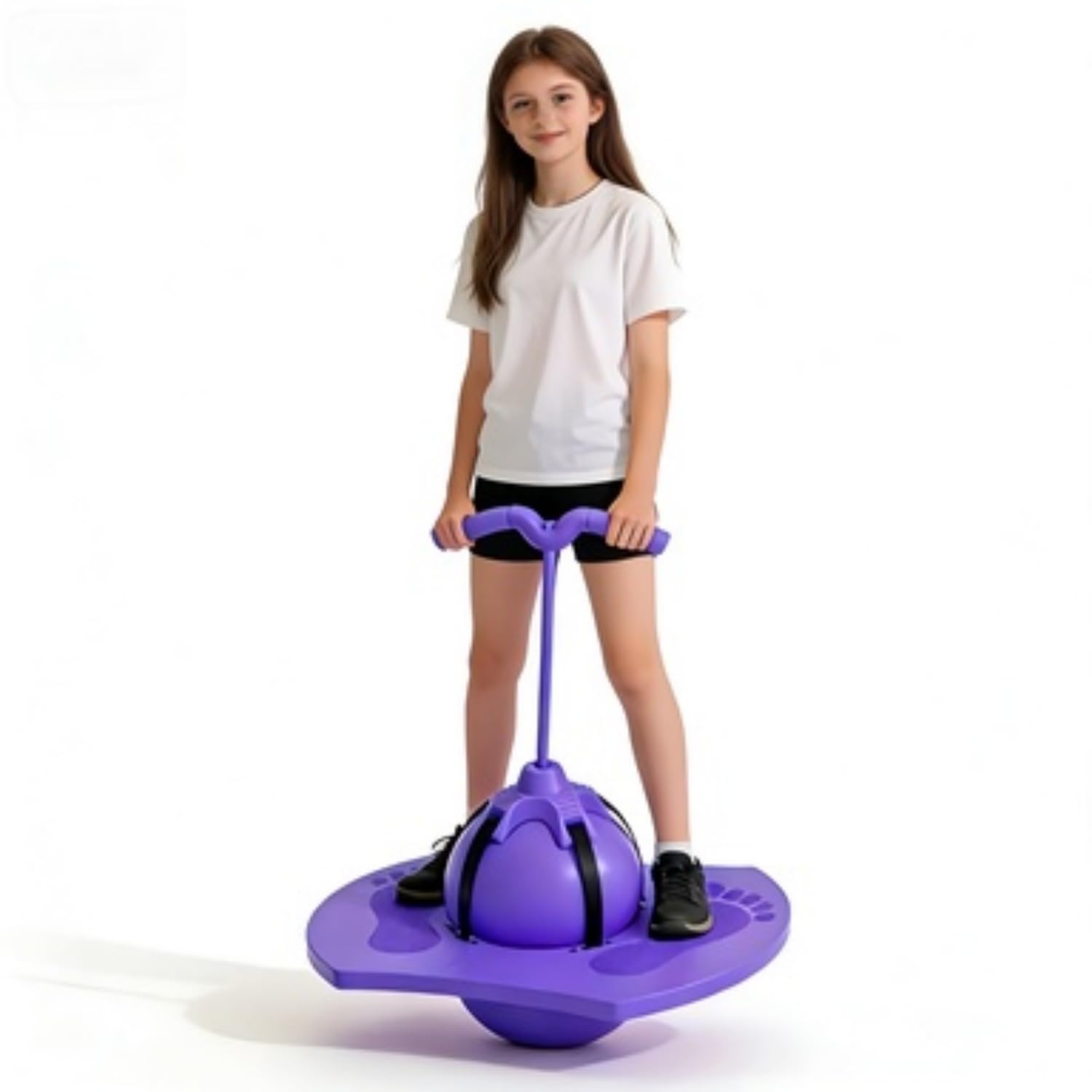 Racocou Nueva Pelota Rebotadora para Niños y Adultos Balón Pogo con Asa Palo de Salto Seguro para Edades de 5 Años Juguete Divertido de Ejercicio y Fitness,Rosado — view 11