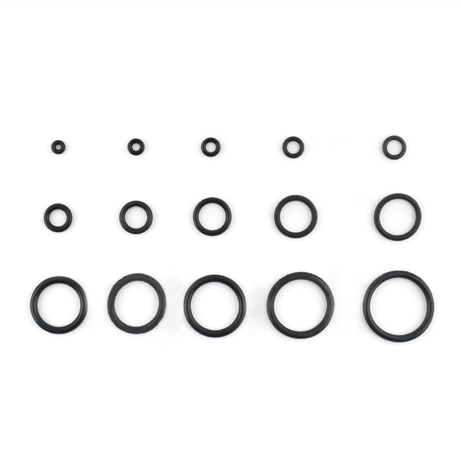 Juntas tóricas Arandela de sellado de goma, junta tórica Kit de anillo de sello de goma Espesor 1/1,5 mm Anillo de sellado de junta tórica de caucho de nitrilo Juego de kit de goma con junta tórica (C