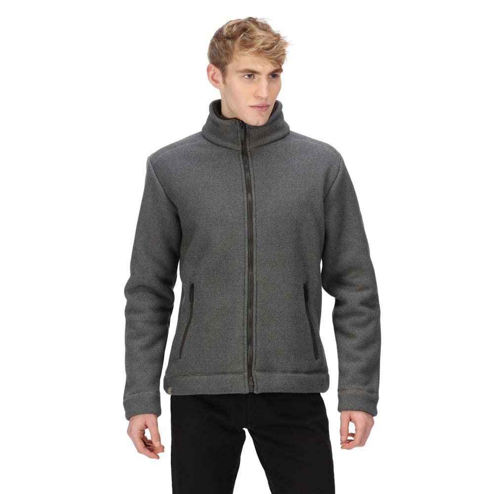 Regatta Men's Ash/Black Garrian Ii Fleece