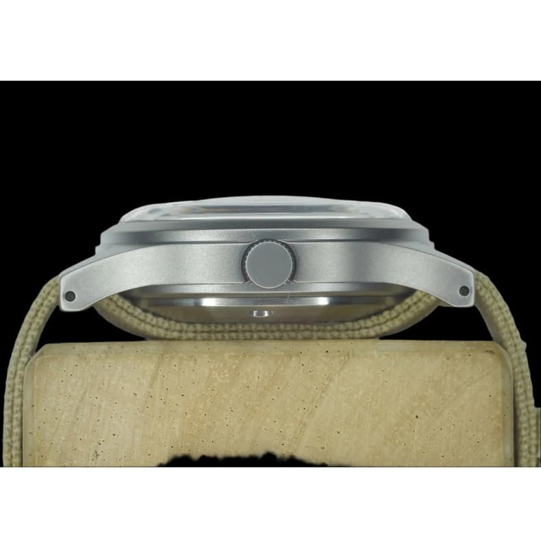MWC 1940s/50s Dirty Dozen Automático Acero Negro Tela Militar Reloj Hombre
