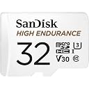 SanDisk 32GB High Endurance Video MicroSDHC Card with Adapter for Dash Cam and Home Monitoring Surveillance Systems - C10, U3, V30, 4K UHD, Micro SD Card - SDSQQNR-032G-GN6IA gallery image