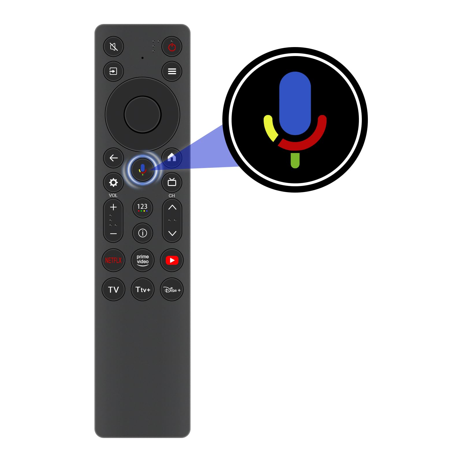 Amazon.com: WINFLIKE RC813A Voice Remote Control Replace for TCL