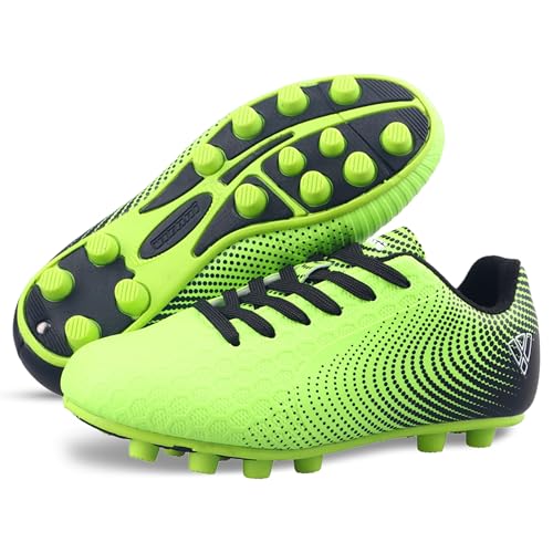 Vizari USA Stealth Boys Girls Soccer Cleats | Youth Firm Ground Athletic Outdoor Football Shoes for Toddler, Little Kid, Big Kid | Lightweight & Durable2