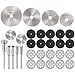 Wrighteu 30pcs Hojas de Sierra Circular Herramienta Mini Disco Corte Diamante Set de La Mini HSS Acero de Alta Velocidad Rotatoria Para Dremel Cuchillas Adecuado para la Madera