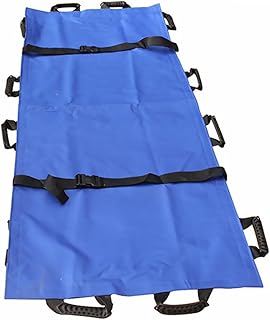 ULTECHNOVO First Aid Folding Stretcher Heavy Duty Suspenders Canvas Stretcher Heavy Duty Transfer Sling Emergency Stretcher Folding First Aid Stretcher Oxford Cloth Stretcher Oxford Stretcher