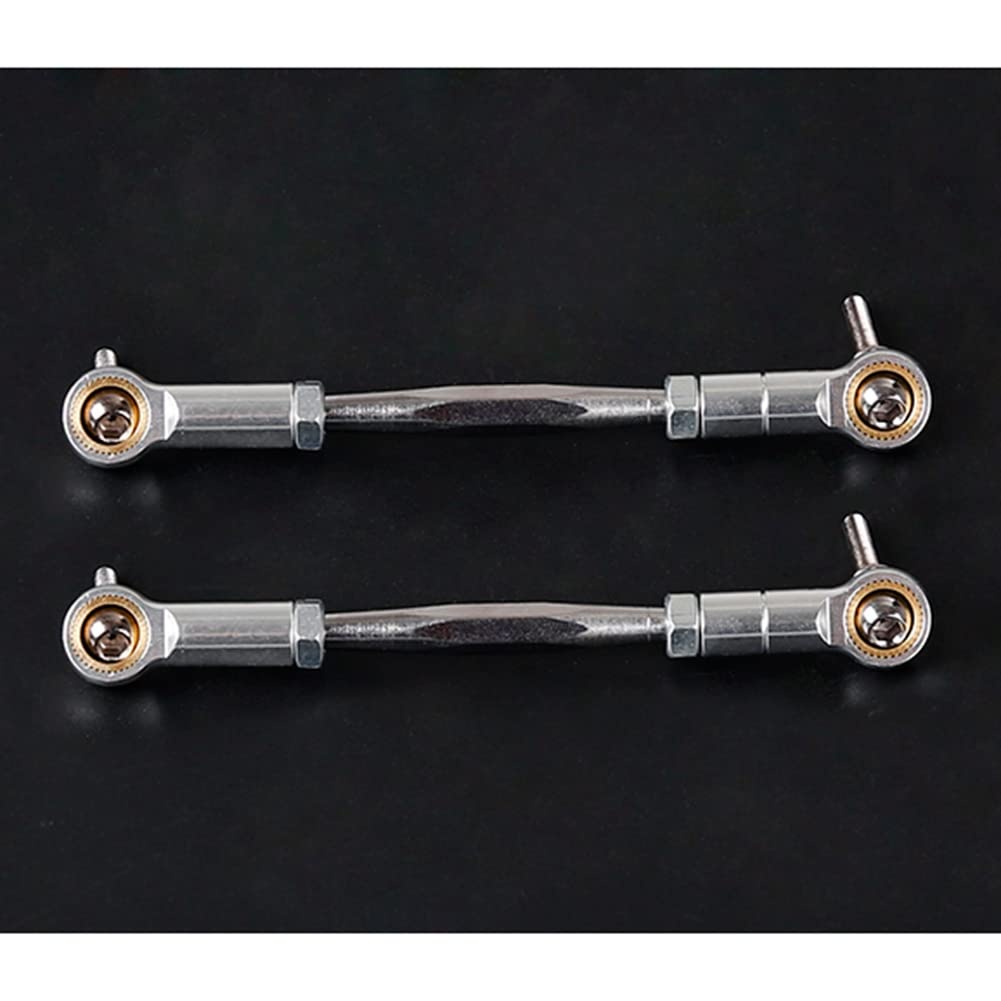 CNC Metall Lenkstange für 1/5 HPI BAHA ROVAN Baja 5B 5T 5SC SS Rc Auto Spielzeug Teile,Silber