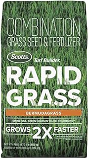 Scotts Turf Builder Rapid Grass Bermudagrass - Combination Seed and Fertilizer, 8 lbs., Covers Up to 10,000 sq. ft.