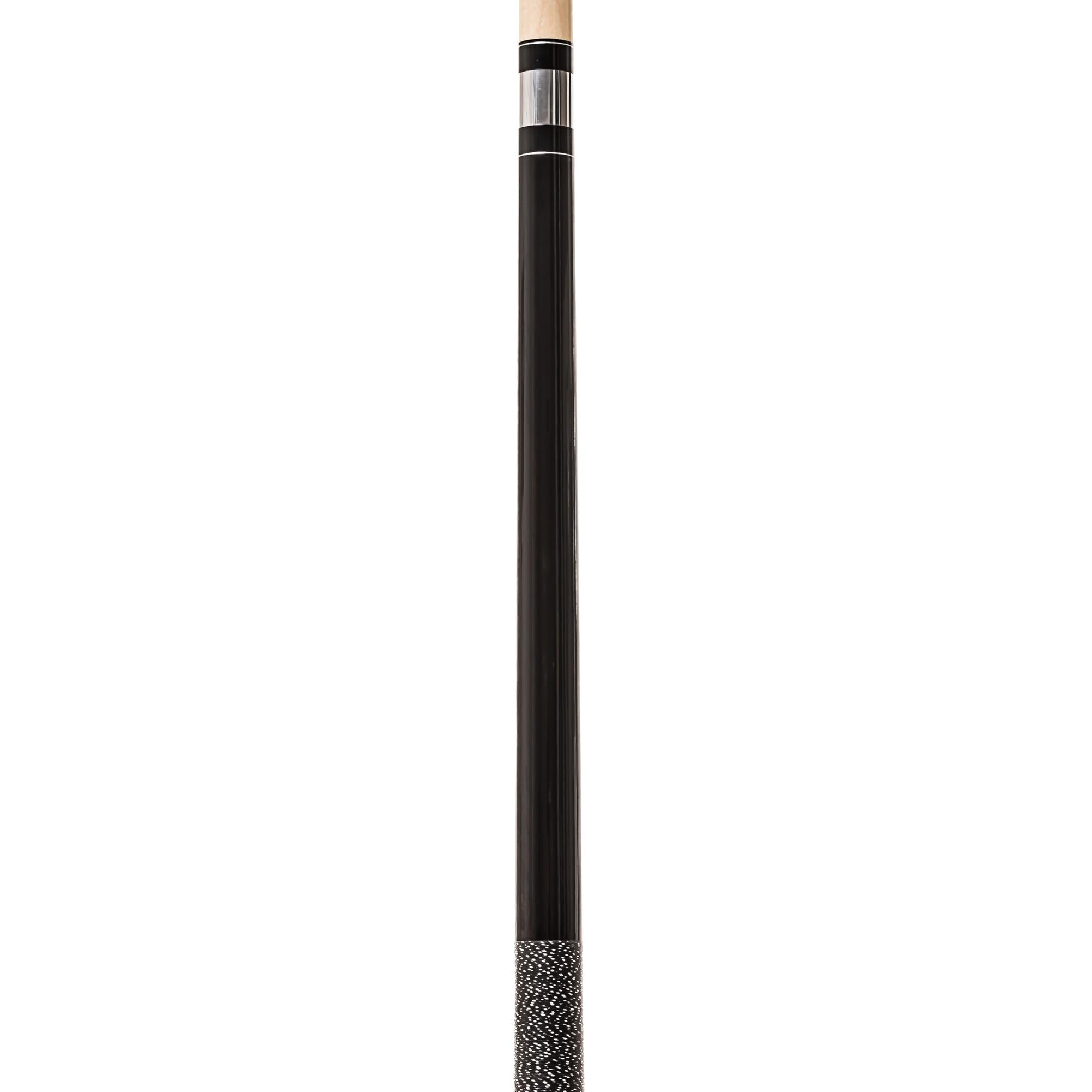 Parker Billardqueue JPS-Serie einfarbiger 2-TLG.Profi-Cue, hochwertiges Ahornholz und Leinenwicklung Griffbereich, 13 mm Ledertip, schwarz, dunkelrot und weiß