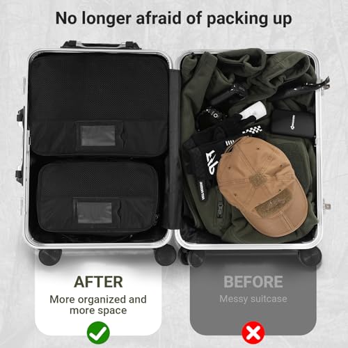 Tactical Packing Cubes 6 Packs Lightweight Luggage Set Packing for Outdoor Organization Travel Accessories Bag Utility Travel Storage Bag4
