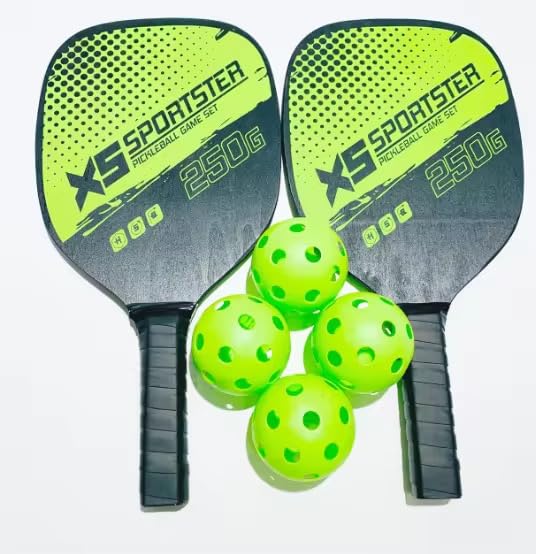 NEEYATI Pickle Ball Racket Pickleball Paddle 13mm with Comfort Grip Handle, Enhanced Power & Control, Hexacore Structure Pickle Ball Racket Set 2 Premium Wood Rackets with 4 Balls & Portable Carry Bag-image-25