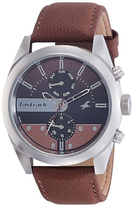 Montre homme cadran noir NM3165SL01 idéale du bureau aux sorties