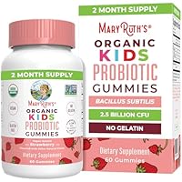 MaryRuth Organics Kids Probiotics for Digestive Health | USDA Probiotic Gummies | 2 Month Supply | Kids Probiotics | Immune Support | Gut Health Supplement | Vegan | Non-GMO | Gluten Free | 60 Count