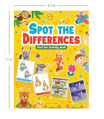 Image of Spot the Difference: First Fun Activity Book for Kids | Boost Focus & Observation Skills | Ages 4-7 | 2+ Hours of Engaging Puzzle Fun