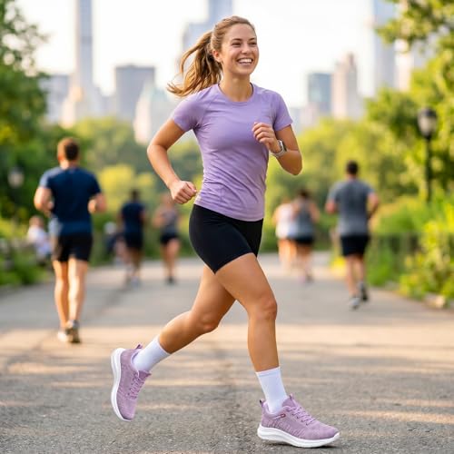 Image of Padgene Womens Sneakers Lightweight Tennis Walking Shoes Sports Running Shoes for Woman Mesh Breathable Gym Fashion Sneakers Athletic Comfortable Casual