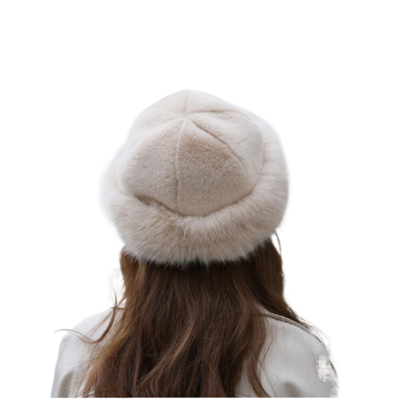 YEKEYI Warme Damenmütze aus Kunstfell, modische Mütze für den Winter, Kunstnerz, vielseitig, Wintermütze