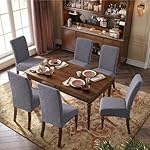 Waterproof Dining Chair Covers, Chair Covers for Dining Room Stretch Parsons Chair Slipcover, for Dining Room Kitchen Chair Protector Cover, Removable, Washable - Image 2