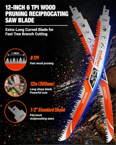 HORUSDY Japanese Teeth Arc Edge Saw Blades