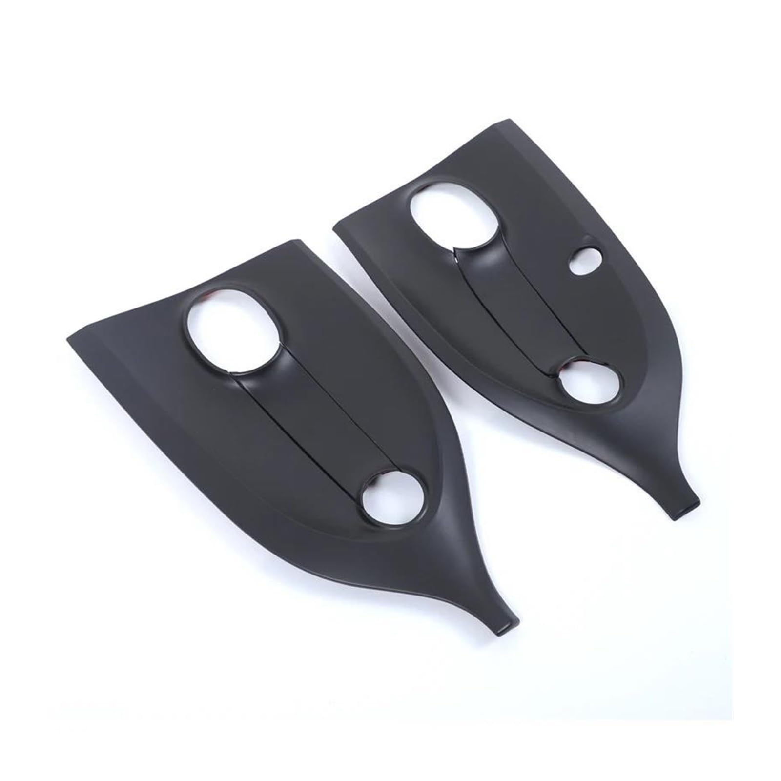 Mtvtfecewg Style B Matte Black Car Door Handle Outer Bowls Trim Protective Cover For Smart 453 For Fortwo For Forfour 2016-2021 (Style B Matte Black)