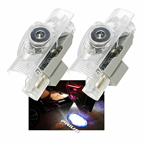Minile 30系プリウスα カーテシ カーテシライト ドアウェルカムライト カーテシランプ LEDロゴ投影 プリウス50系 車用ドアランプ 角度調整機能付き2個セット for nz511 zvw30 Prius C