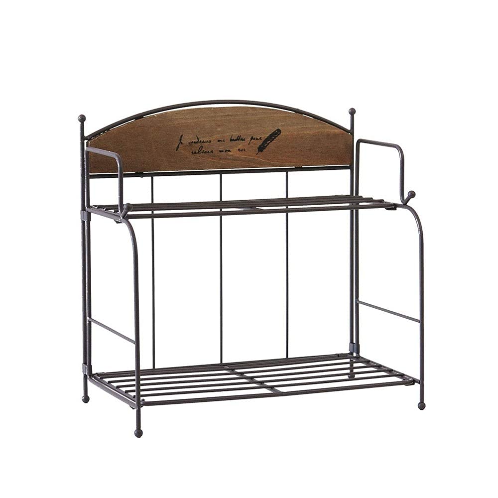 Étagère debout pliable noire pour salon sans percer
