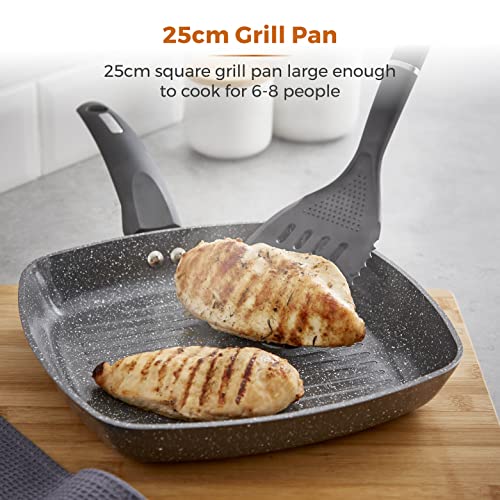 Tower T80336 25cm Non-Stick Grill Pan with Soft Touch Handle - Image 3