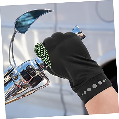 Amosfun 1 Par Luvas De Proteção Solar De Tela Sensível Ao Toque Luvas De Bicicleta Profissionais Luv