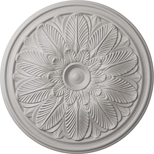 Image of Ekena Millwork CM22BOUWF Bordeaux Ceiling Medallion, Ultra Pure White
